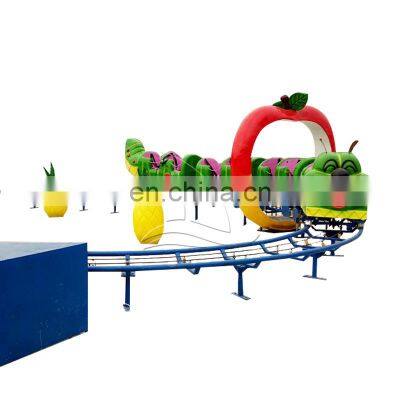 Fun parent-child game pedal mini roller park amusement worm roller coaster