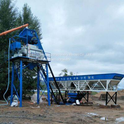 Hot Sale Hzs50 Concrete Mixing Plant With Hopper From Famous Factory photo-4