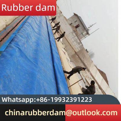 Installation of rubber dam for river channel, repair and replacement of rubber dam construction