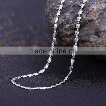 Simple Design Fashion Jewelry Rhodium Plated Cheap Chain Necklace photo-2