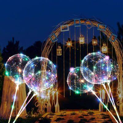 Wholesale Led String Light Up Balloons Wand Oem Flashing Led Bobo Balloons For Party Festival Celebrations