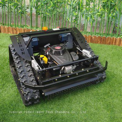 wireless robot mower, China remote control lawn mower with tracks price, radio controlled mower for sale
