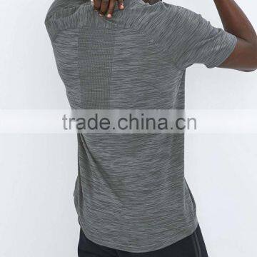 Fashionable Mens Knit Charcoal Grey Pocket T-shirts photo-3
