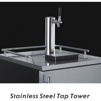 Kegerator- 163L, Indoor or Outdoor, LED Display, Stainless Steel and Reversible Door photo-5