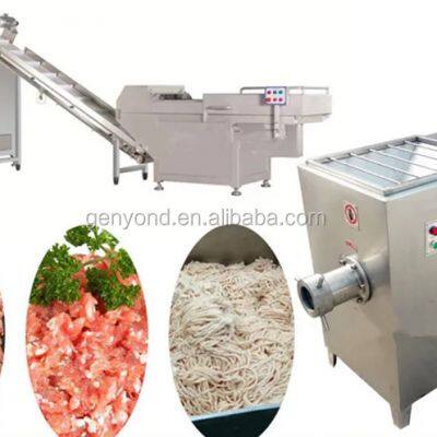 Маленькая автоматическая машина для консервов из мяса. Линия по производству консервированного тунца