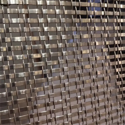 Antique Bronze-colored Stainless Steel Decorative Woven Mesh, Suitable for Cabinet Doors and Glass Interlayers photo-2
