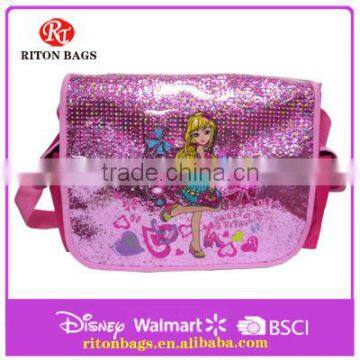 Pretty Girl Design Satin messenger bag for Girls for Children of 2016