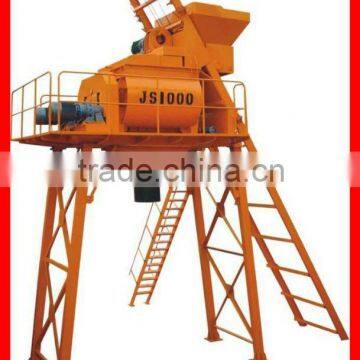 High capacity pneumatic concrete mixer