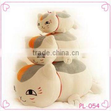 wholesale high quality low price funny cat shape plush soft stuffed pillow