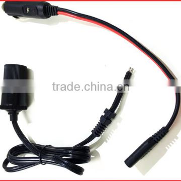 NEW Male to Female Gender Pigtail Cigarette plug with 18AWG 2C Cable OF Cable Assembly