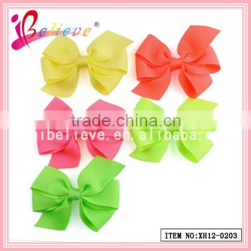 Hair ornament wholesale alligator with grosgrain ribbon kids hairgrip