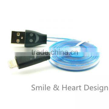 Android Universal Smile Flat Noodle Micro USB Dc Charging Cable photo-5