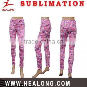 hot sale custom polyester spandex sublimated women yoga pants