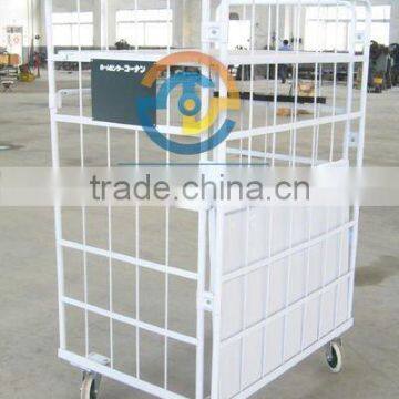 rolling cart, rolling cage cart, industrial rolling cart, warehouse rolling cart