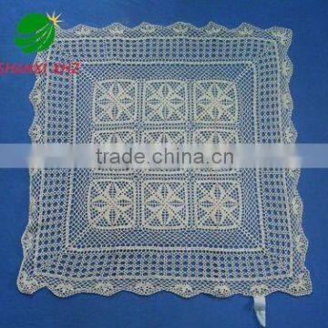 Hand Knit Crocheted table cloth houseware household textile