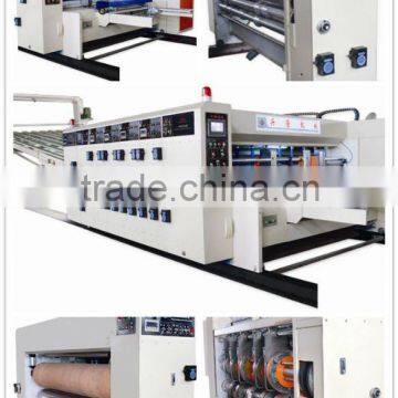 high speed flexo printing & slotting &rotary die cutting machine