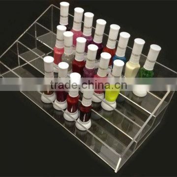 4 tiers nail polish acrylic countertop display stand cosmetics liplicks/lip gloss display rack