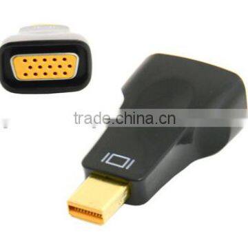 Golden plated Mini DP Male to VGA Female Adapter