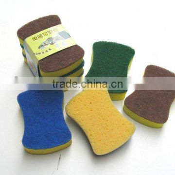 colorful kitchen cleaning sponge,sponge scouring pad,sponge scourer