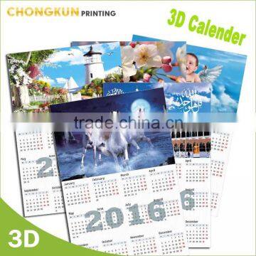 2016 plastic calendar