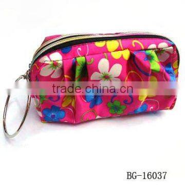 promotional dot satin private label cosmetic bags