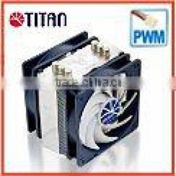 Intel 775 AMD motherboard 8mm heat pipe 12cm 4-pin PWM controller air cooling fan CPU cooler