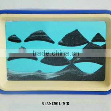 Flowing Sand Art Scenery Blue