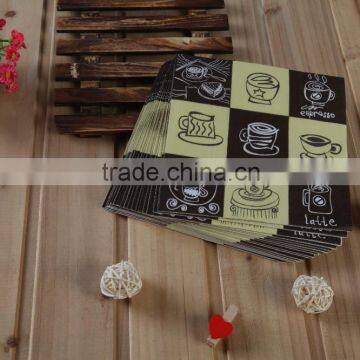 Virgin Wood Pulp 33*33cm Embossing Dinner Paper Napkin Coffee Napkin photo-2
