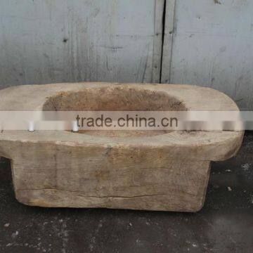 Chinese Antique Wood Garden Flower Tank