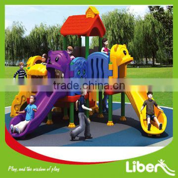 Early Child Series Children used plastic outdoor playground with slide for sale LE.QT.019