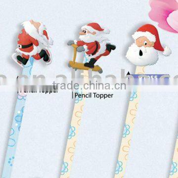 2016 Santa Claus pvc pencil accessories