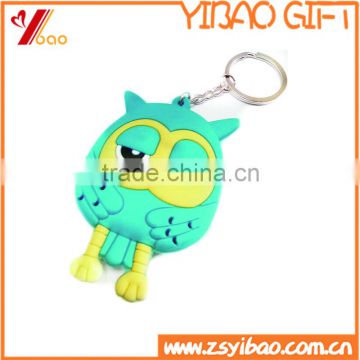 Promotion custom 3d Silicone soft pvc/Rubber keychain