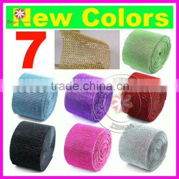 Wedding Decoration Diamond Mesh Rhinestone Ribbon Crystal Wrap