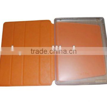 for ipad 3 back stand colorful PU leather and TPU case 2012