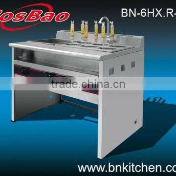 Catering equipment gas pasta cooker with Bain Marie