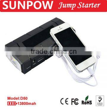 SUNPOW 13,600mAh Super Power Bank Portable 12V Gasoline and Diesel Li-polymer Car Jump Starter Booster photo-4