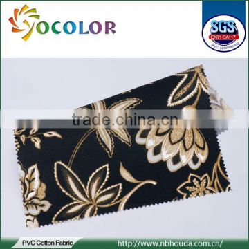 unique design waterproof printed PVC coated cotton fabric