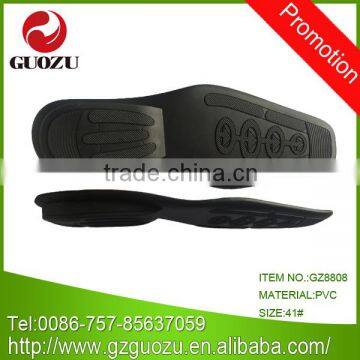 Injection PVC TPR shoe soles outsole for men women manufacturer