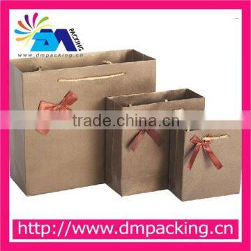 high quality shopping paper bags coffee color gift bag