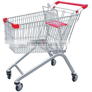 Hot selling metal small supermarket shopping trolley with high quality,supermarket shopping trolley