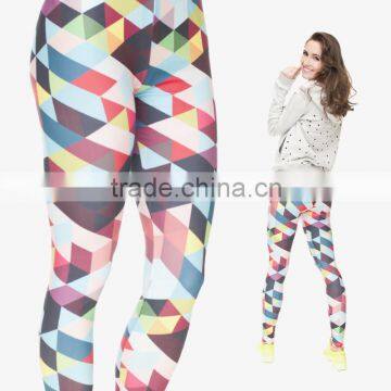 factory 3d digital full print colorful galaxy sublimation spandex ladies leggings