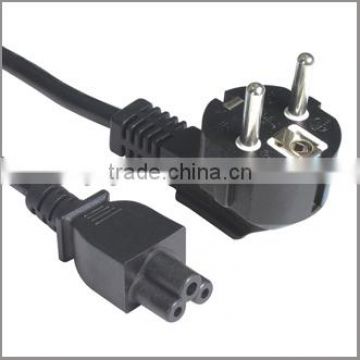 Indonesia schuko plug to IEC C5 power cord with SNI approval 16A 250V