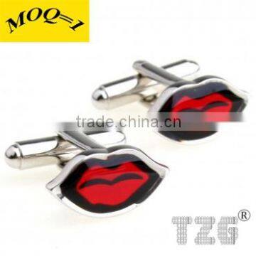 Fashion Stainless Steel Lip Cuff Link