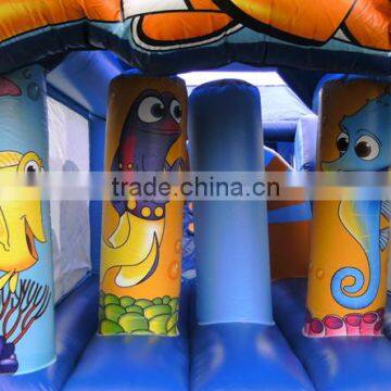 32ft Long Small Inflatable Seaworld Obstacle Course for Kids photo-5