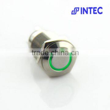 16mm metal switch, Brass metal switch, LED and Momentary Swtich,12V