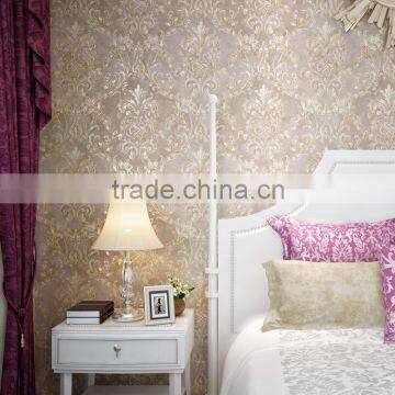 Damask Non Woven Home Decoration Wall Paper