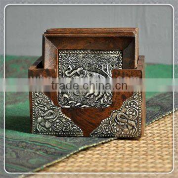 Handmade Natural Wood Coaster Customized Design photo-2