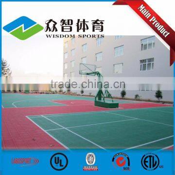 Indoor / outdoor plastic sports flooring basketball court cost