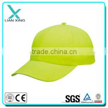 EN20471 6 panel Neon Yellow High Visibility Cap