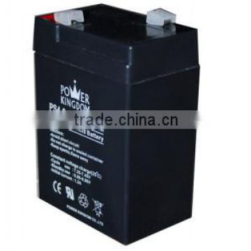 Rechargeable Lead Acid Battery 6V 4AH, for alarm system